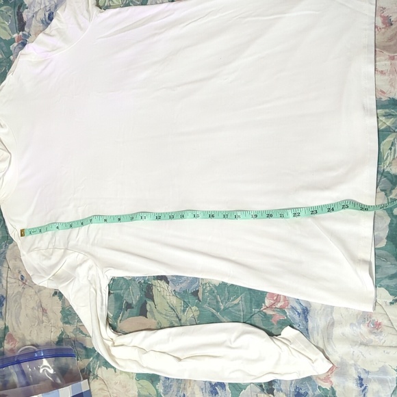 White Mock Neck long sleeve top - Picture 9 of 9